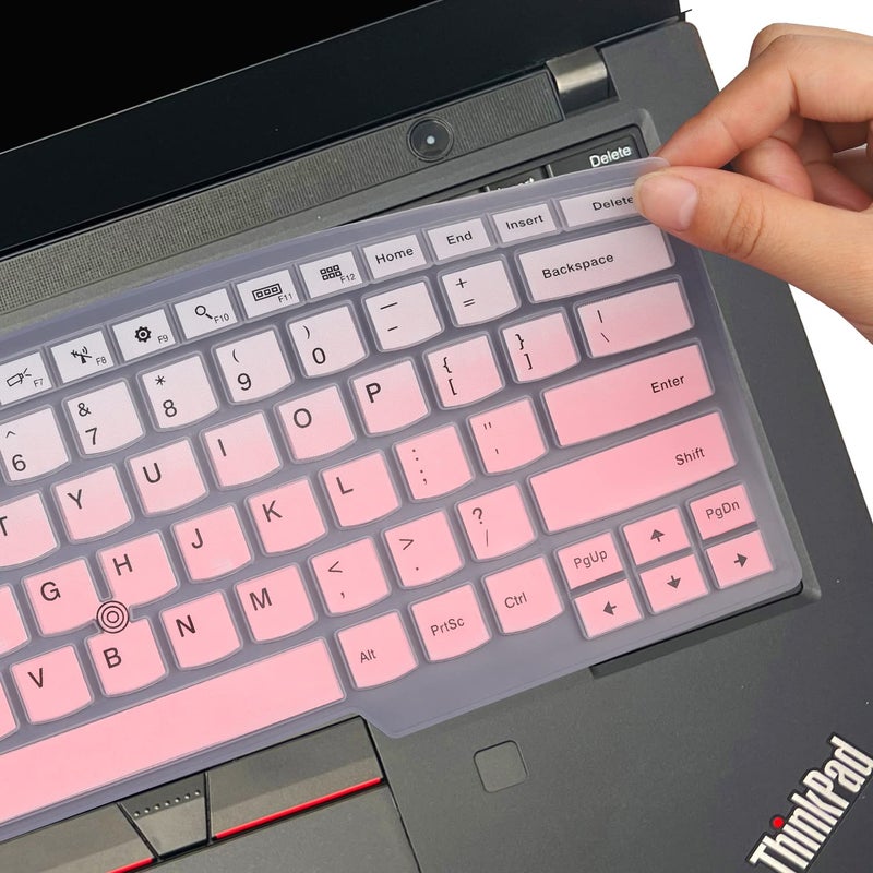 MUBUY-GOL Keyboard Cover for Lenovo ThinkPad 14" P14s Gen 2 1, ThinkPad E480 E485 E490 E475 E470 E470c, ThinkPad 14" T460(s) T470(s) T480(s) T490/S T495(S), ThinkPad L390 L460 L470 L480 14", ThinkPad A475 A485 - Image 5